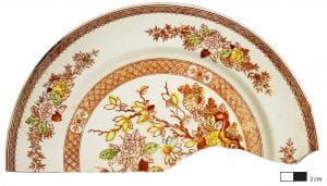 Japanese polychrome plate from Gaines-McGowan.