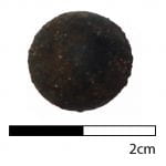 Lead musket ball from Fort Richardson